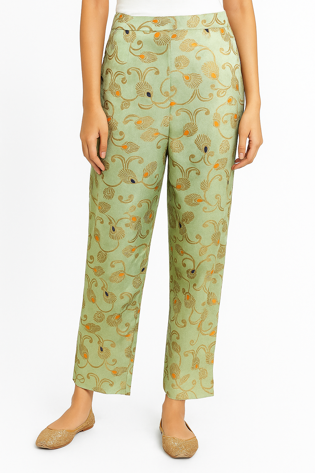 Women’s Brocade Loose Bottom Pants