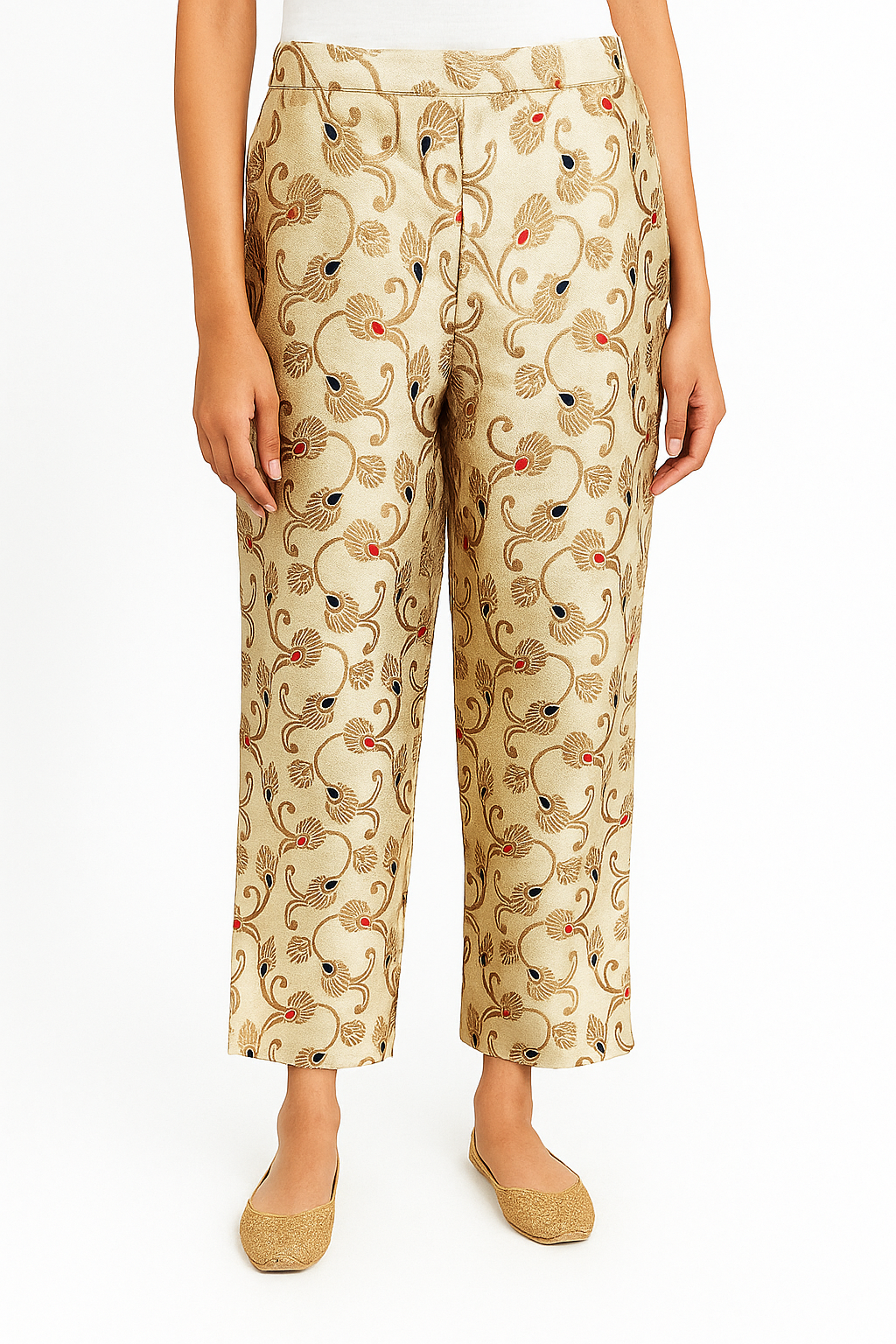 Women’s Brocade Loose Bottom Pants
