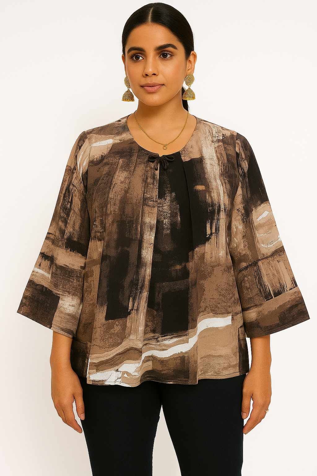 Abstract Print Blouse