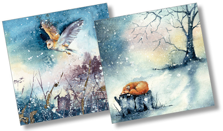 Christmas Card Pack of 10 (2 designs in each pack) - 5 different pack designs