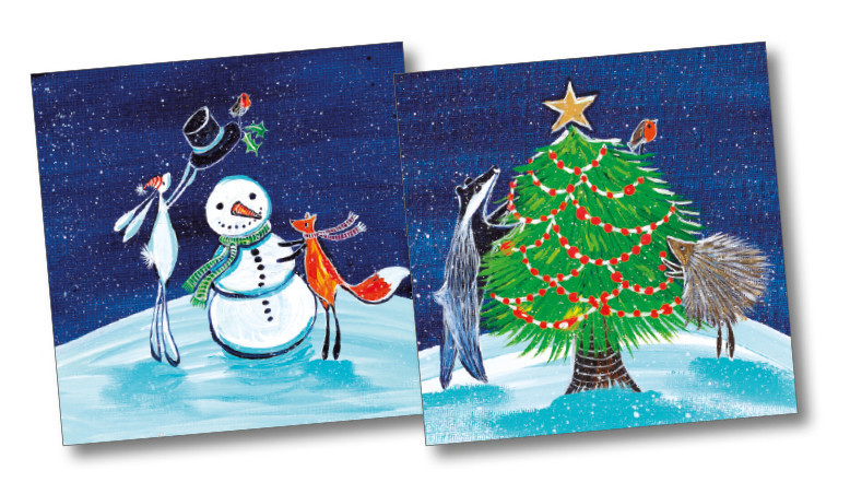 Christmas Card Pack of 10 (2 designs in each pack) - 5 different pack designs