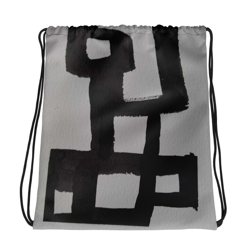 Bolsa de cuerda con diseño abstracto