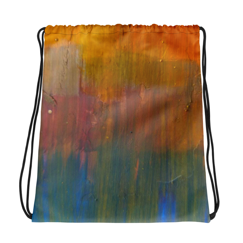 Bolsa tipo mochila con diseño abstracto
