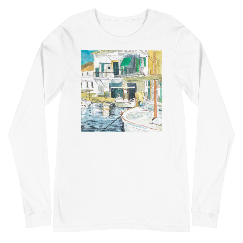 Camiseta artística de manga larga