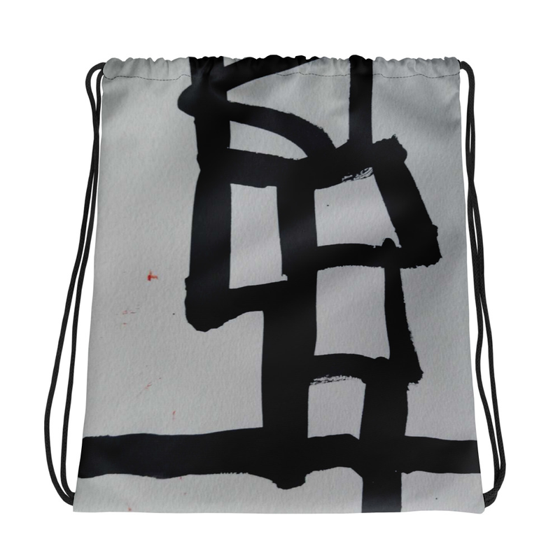 Bolsa tipo mochila con diseño abstracto