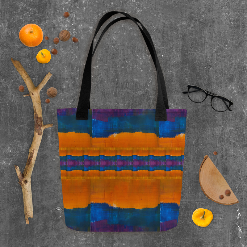 Bolso de tela estampado