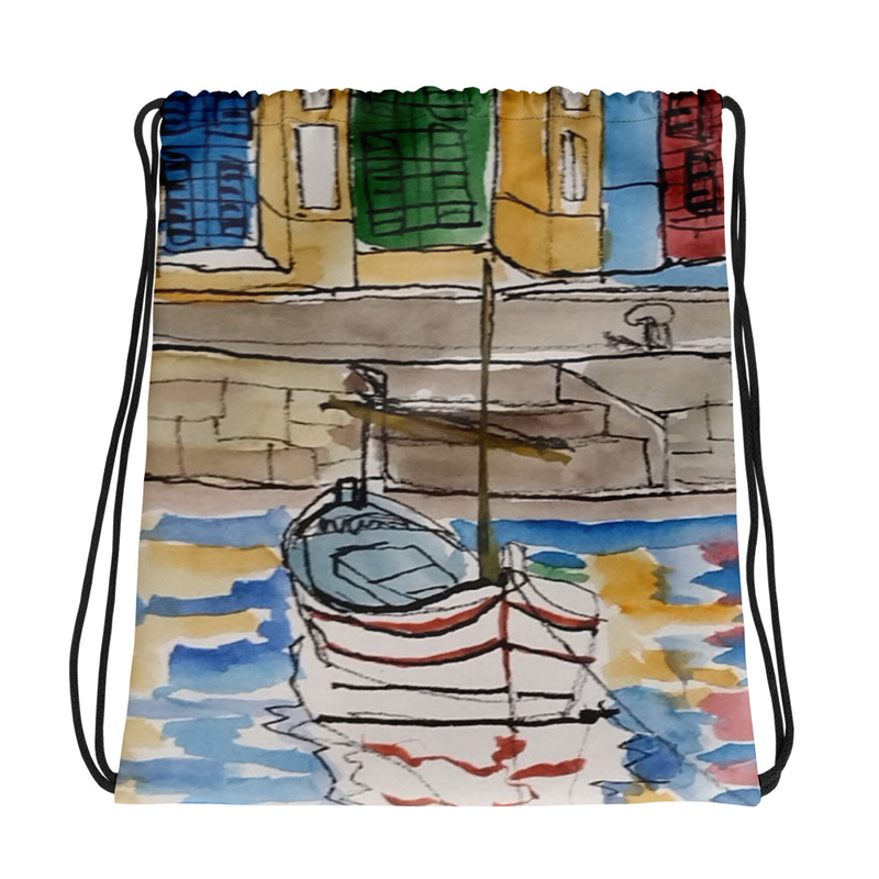 Bolsa tipo mochila con diseño de barco