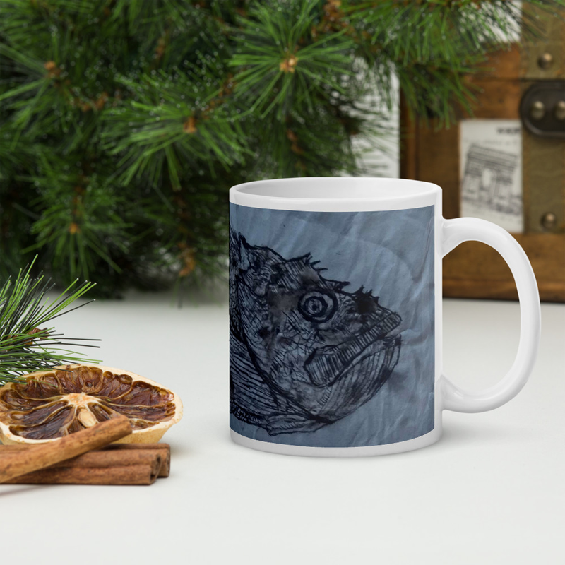 Taza con diseño Iotaku de pez