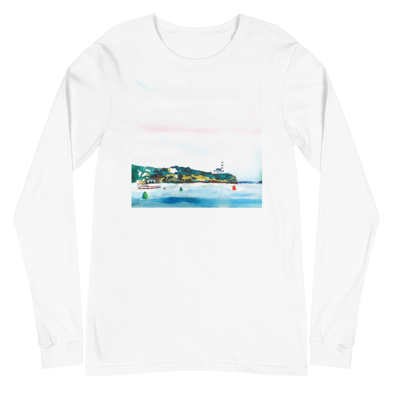Camiseta de manga larga con estampado de paisaje