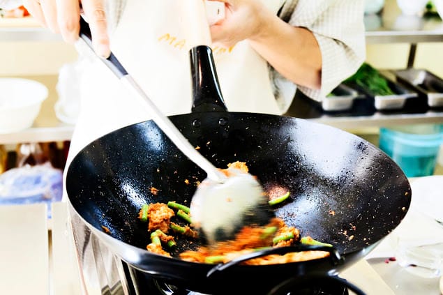 Aula de culinária Tailandesa