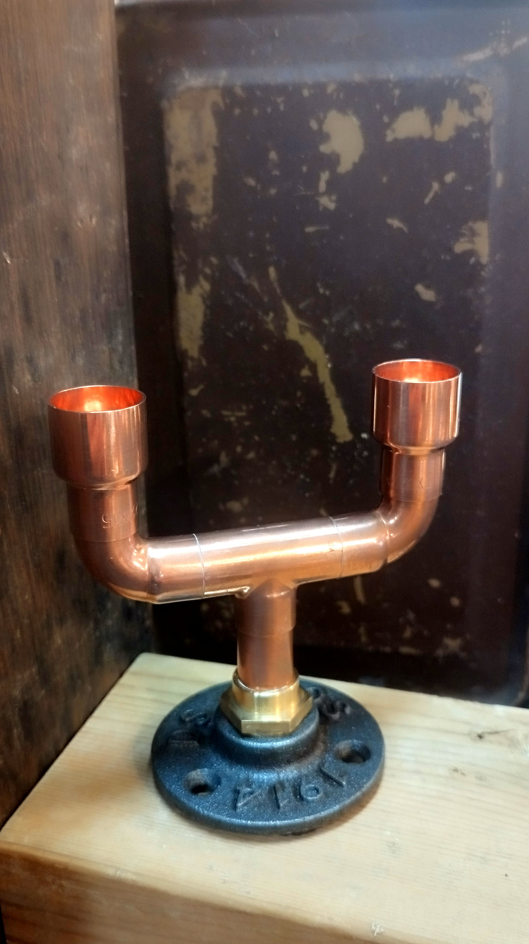Double Candlestick - Copper