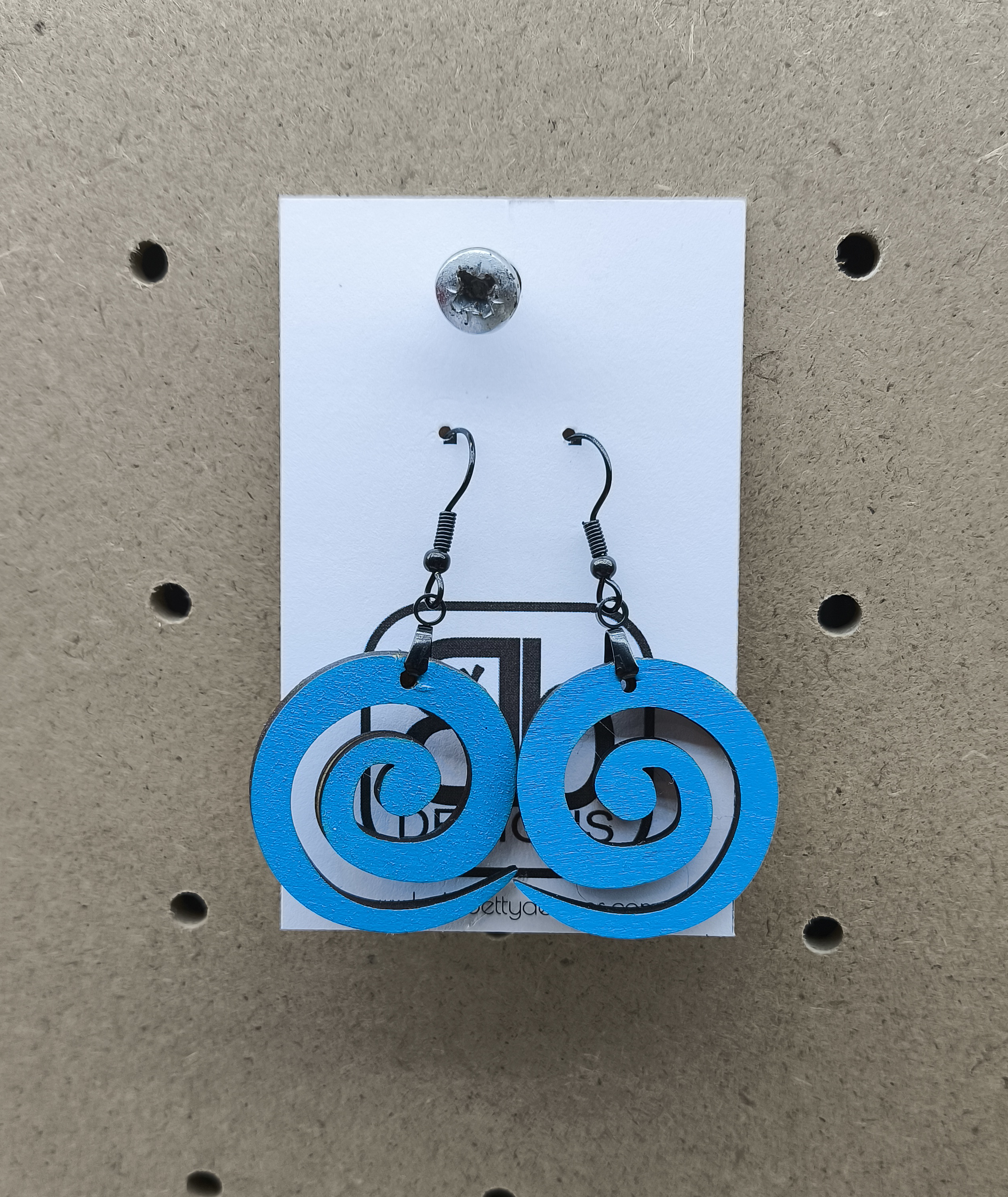 Spiral Wooden Earrings