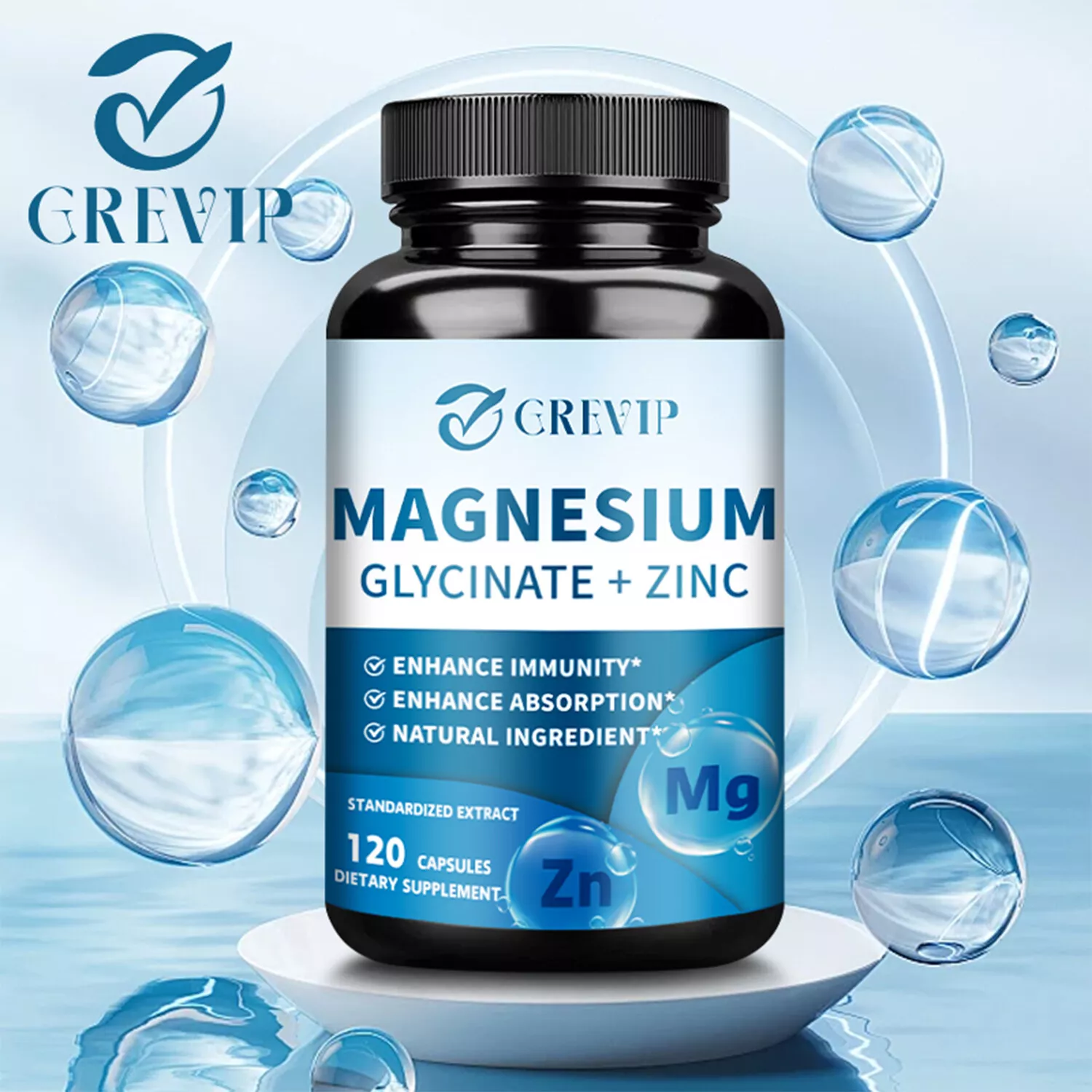 Magnesium Glycinate + Zinc Supplement