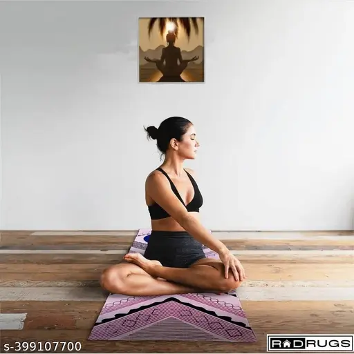 Fancy Cotton yoga mat with anti skid
