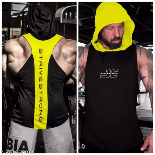 Polyster gym vest unique gym vest