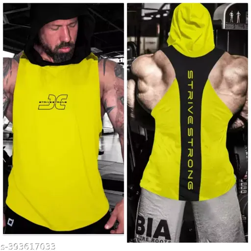 Polyster gym vest unique gym vest