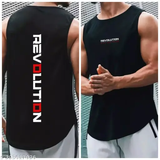 Polyster gym vest unique gym vest