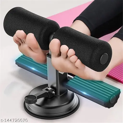 Sit-Up Bar with Foam Handle and Rubber Suction Seat Up Fitness Equipment Sit-ups and Push-ups Assistant Device for Weight Lose Gym Workout Abdominal Curl Exercise Work Out Trainer (Multi
