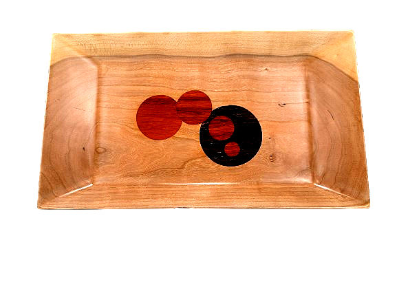 Wood Tray in Alder, Padauk & Wenge