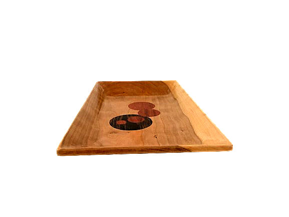 Wood Tray in Alder, Padauk & Wenge