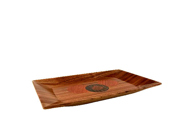 Wood Tray in Sapele & Walnut