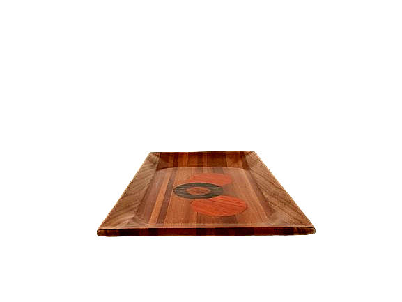Wood Tray in Sapele & Walnut