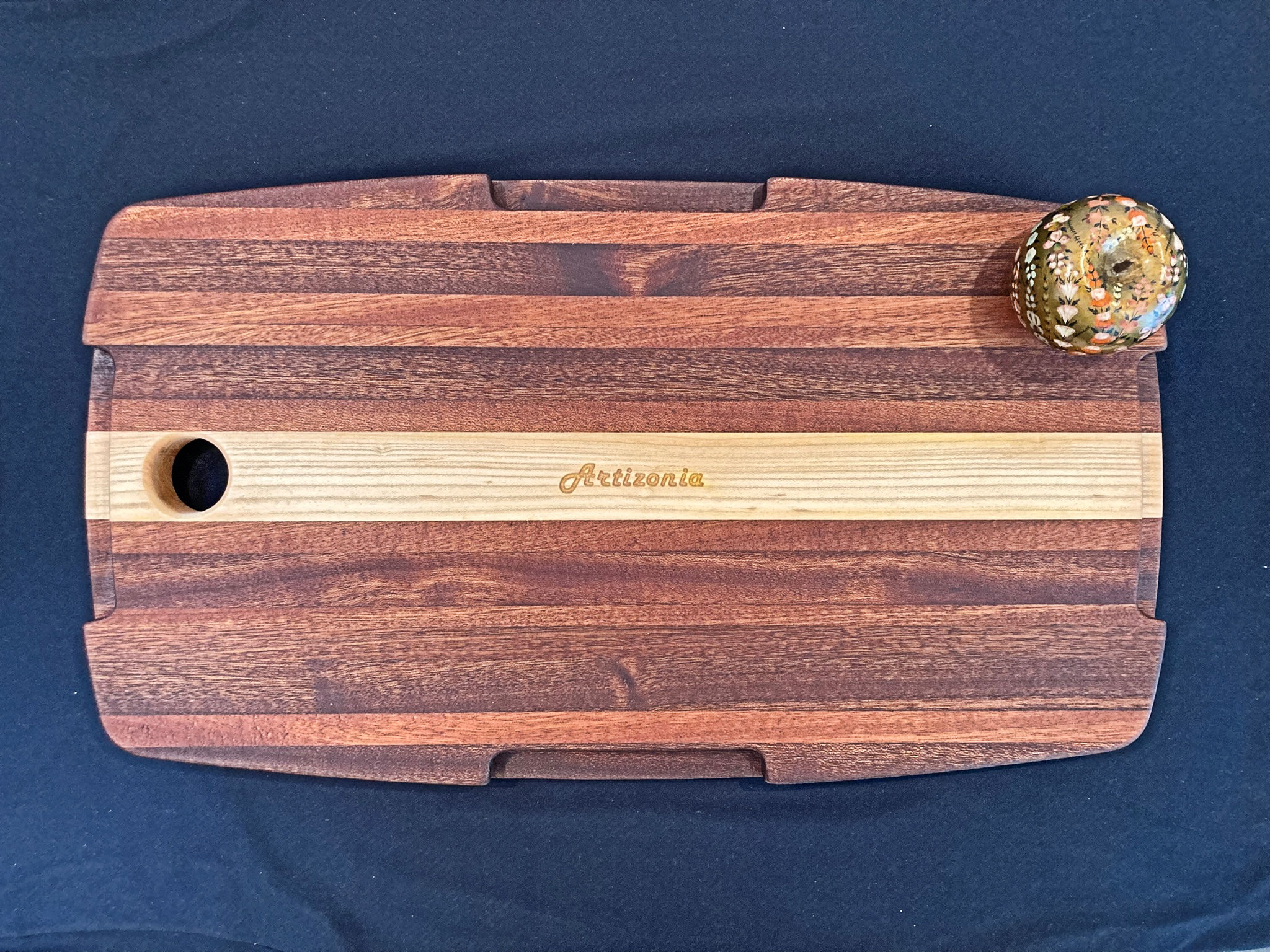 Charcuterie Board with Cut Handle Pockets