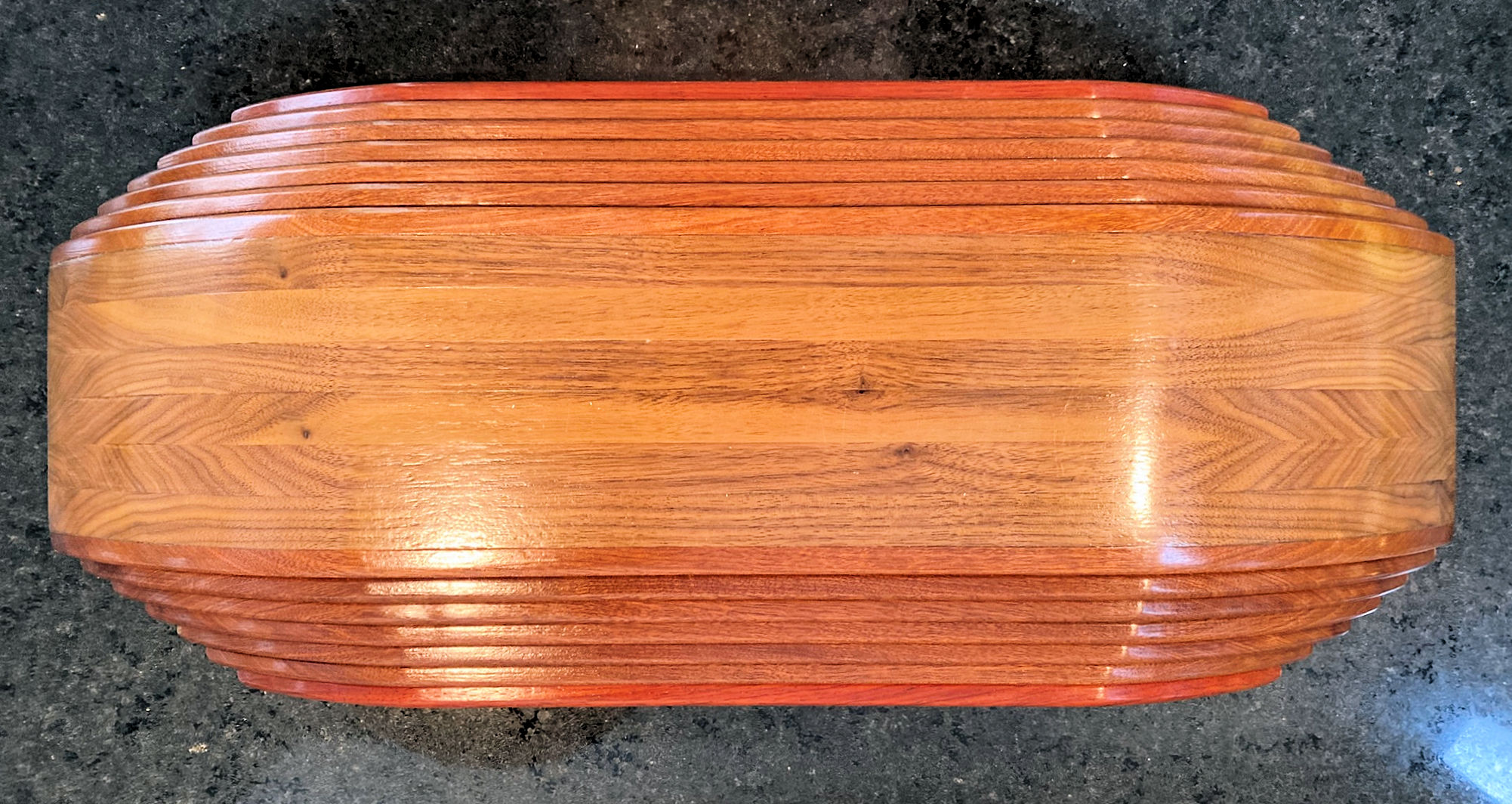 Wood Bowl Long Large