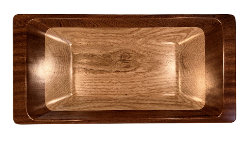 Centerpiece Bowl in Red Oak & Sapele Mahogany