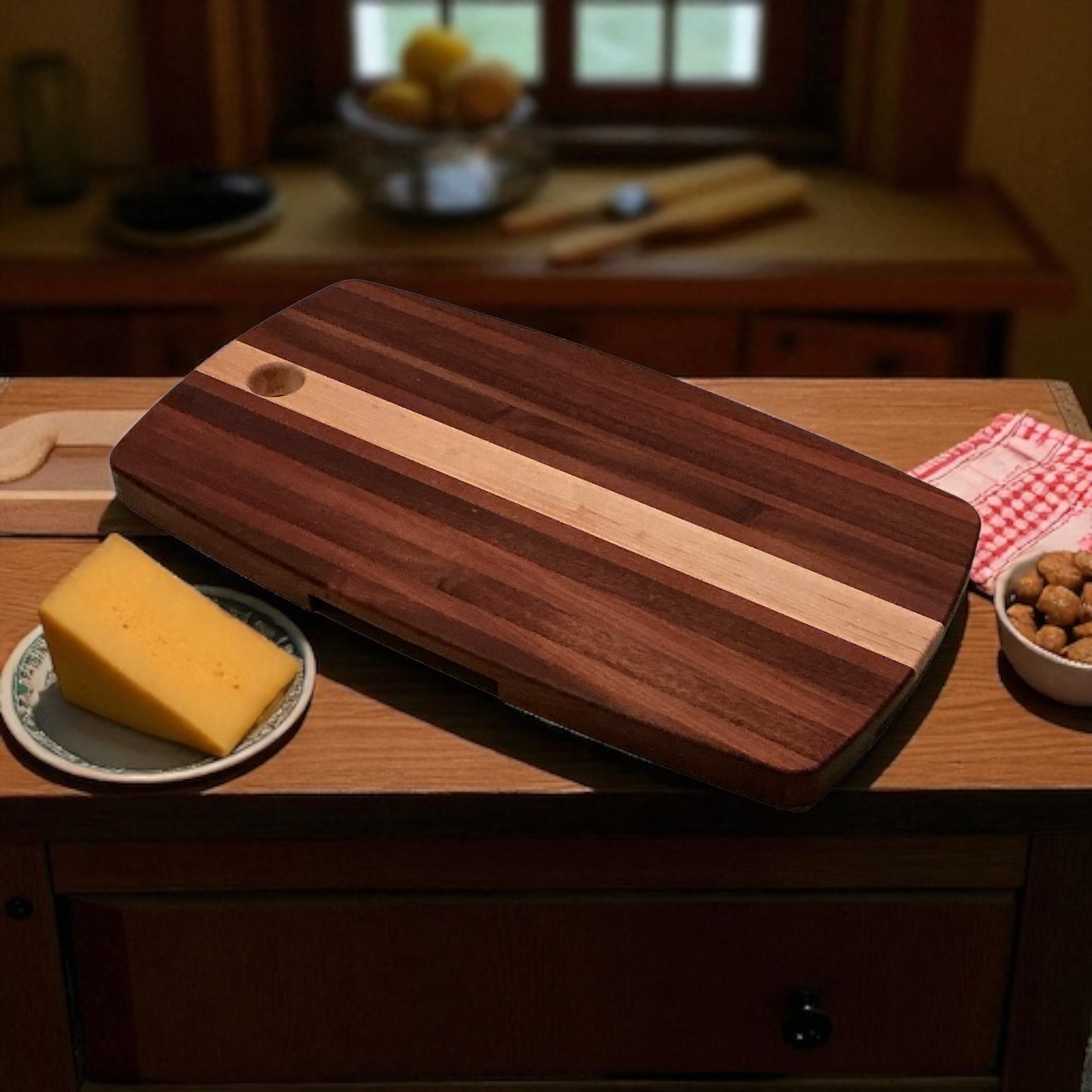 Charcuterie Board with Cut Handle Pockets