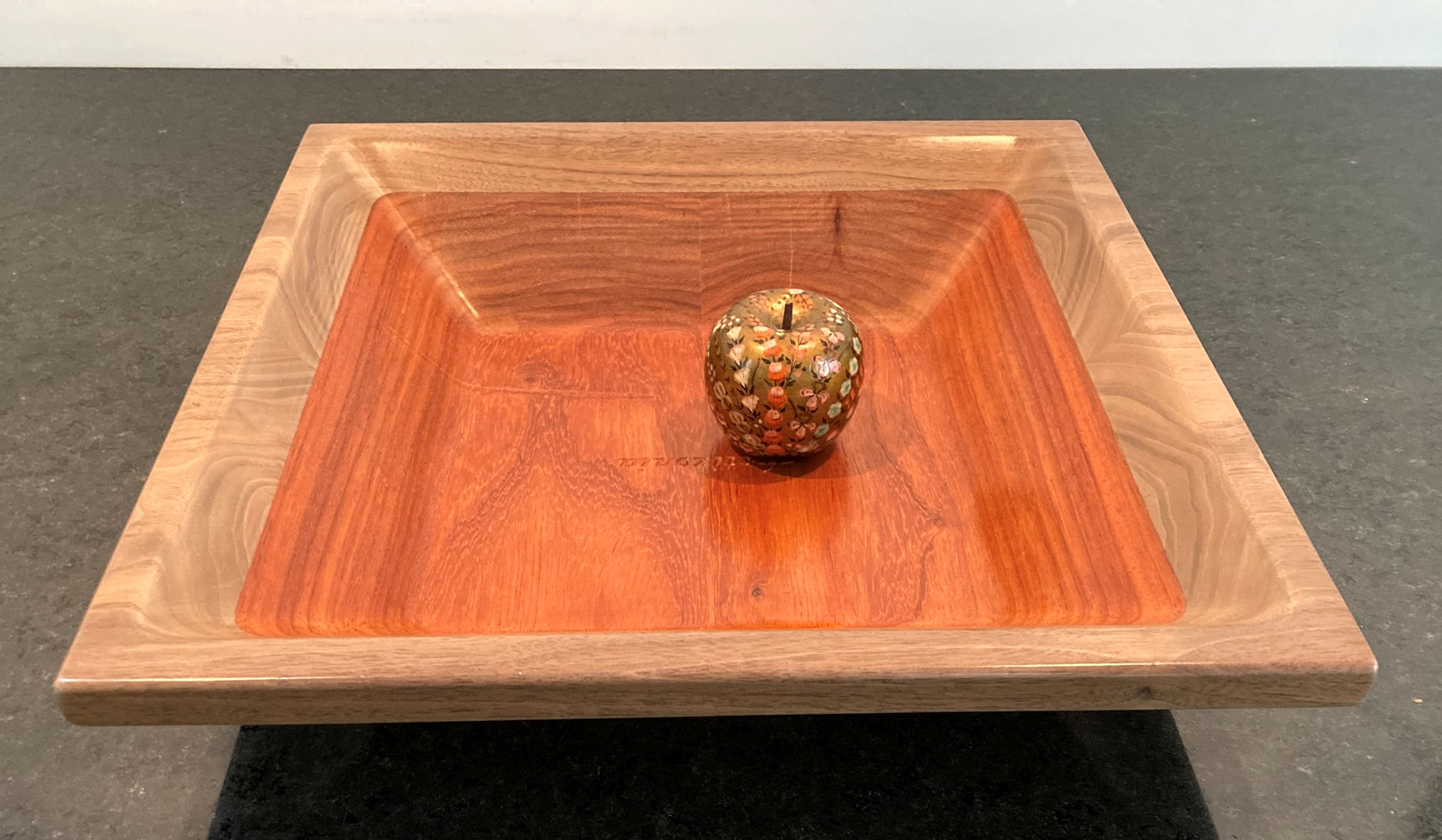 Centerpiece in Red Padauk & Walnut 