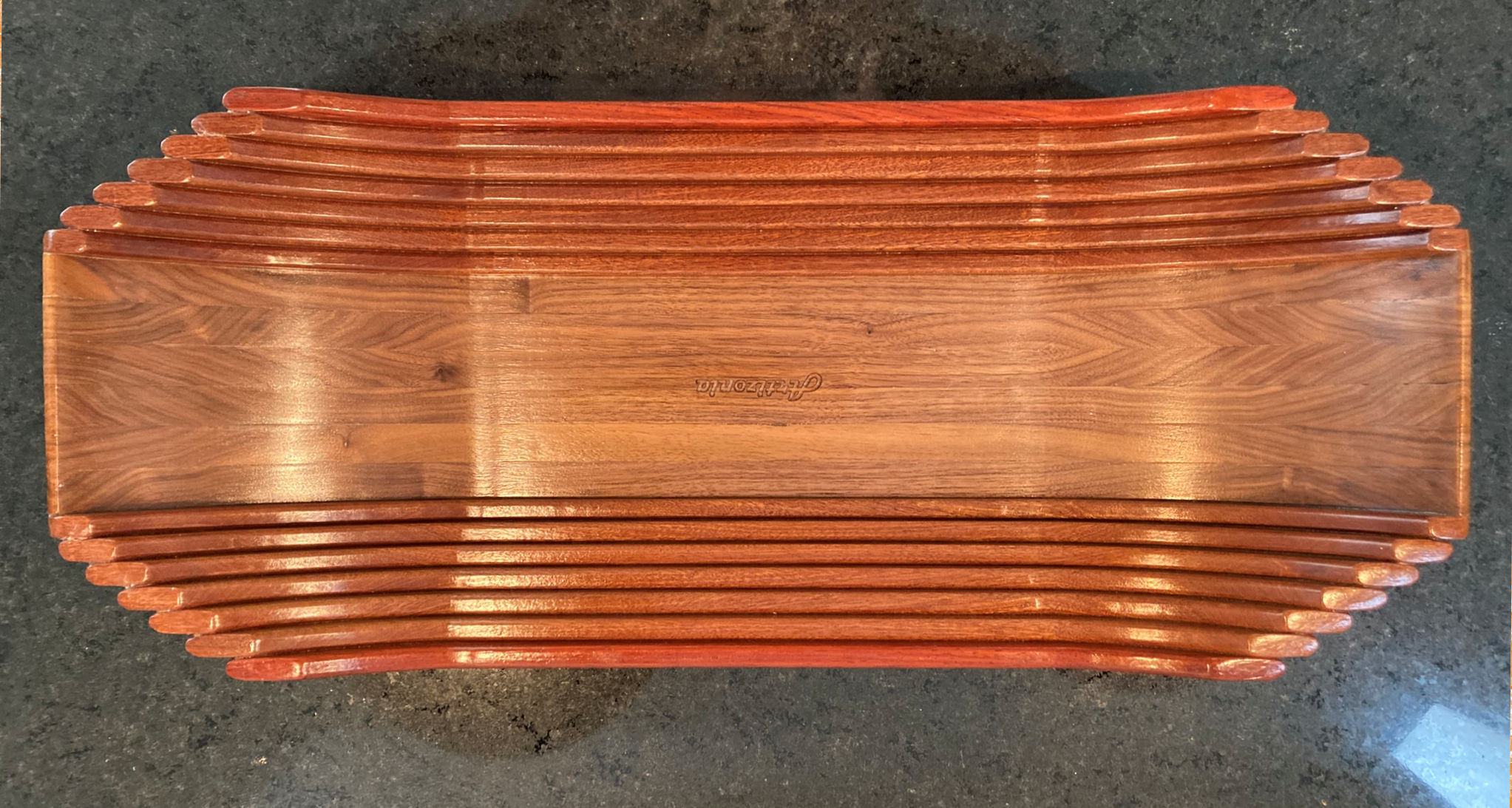 Wood Bowl Long Large