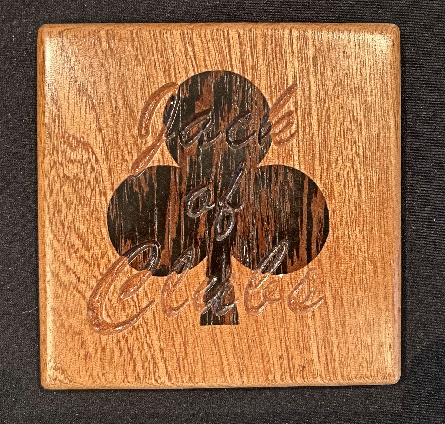 Coasters for Card Games in African Sapele
