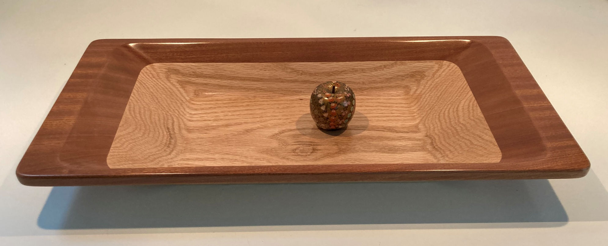 Centerpiece Bowl in Red Oak & Sapele Mahogany