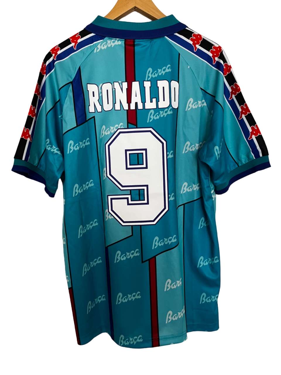 Maillot Ronaldo Numéro 9 - FC Barcelona 1996-1998 Exterieur