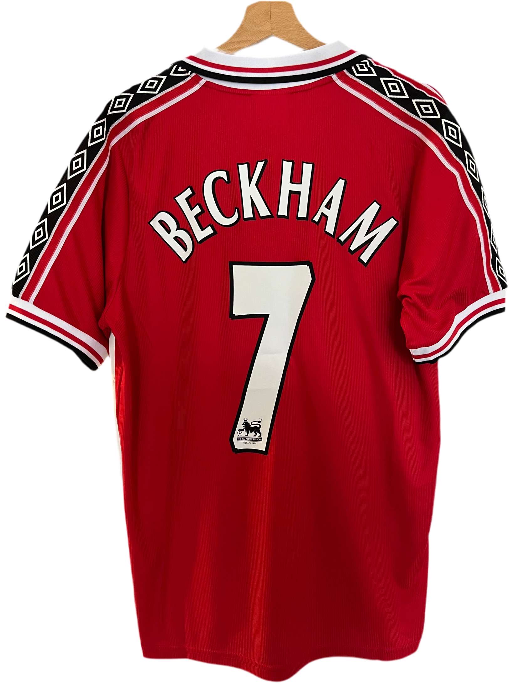 Maillot Beckham Numéro 7 - Manchester United 1998-1999 manches courtes