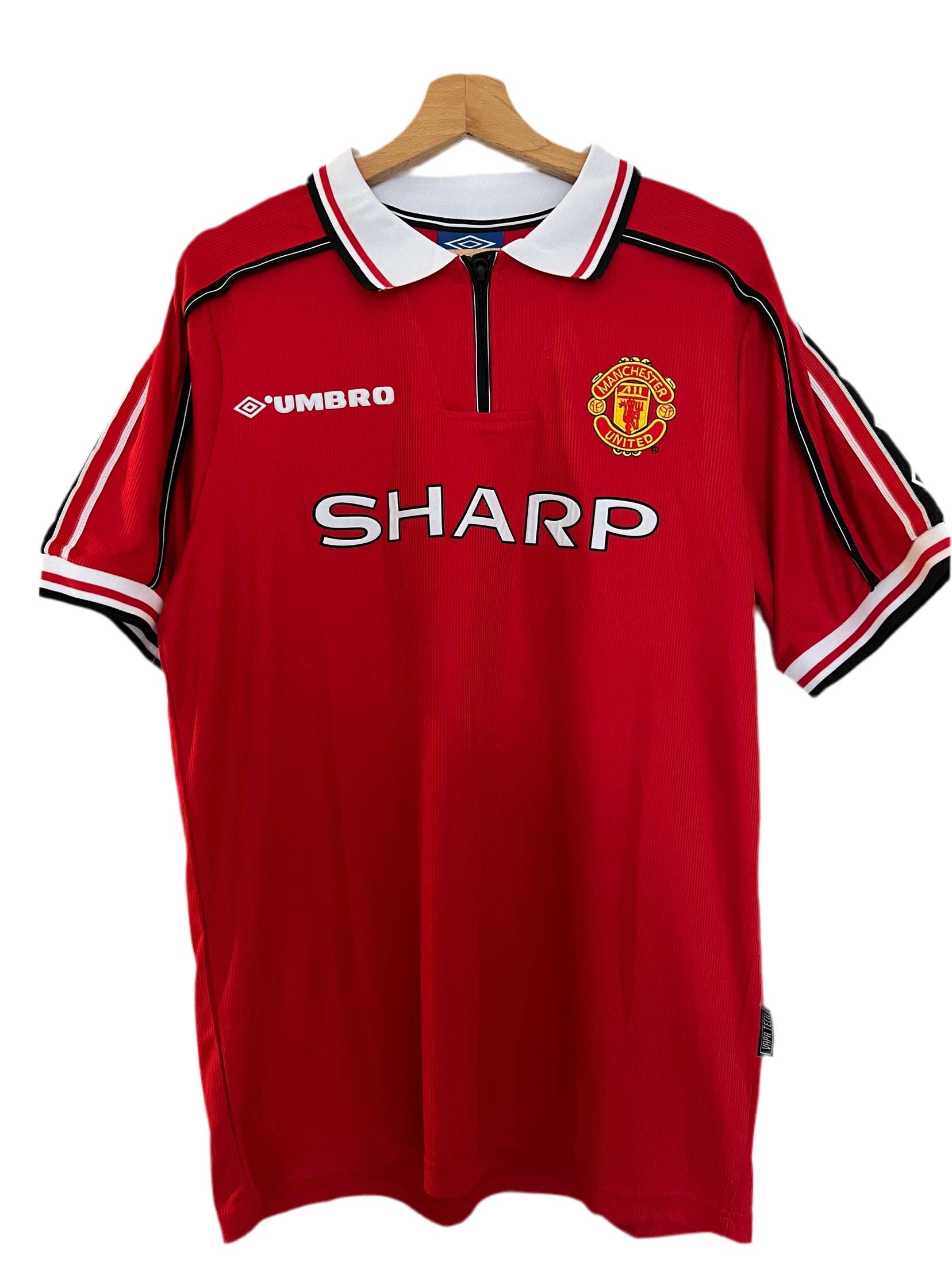 Maillot Beckham Numéro 7 - Manchester United 1998-1999 manches courtes