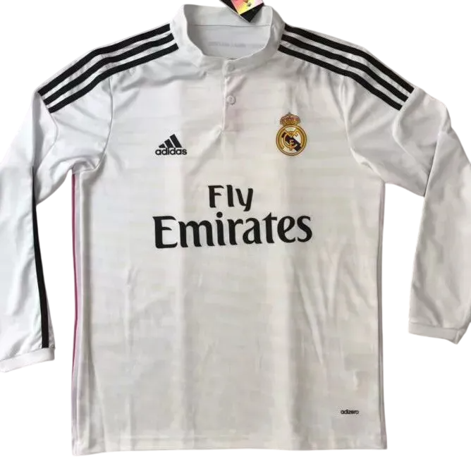 2014-2015 Real Madrid Maillot domicile manches longues