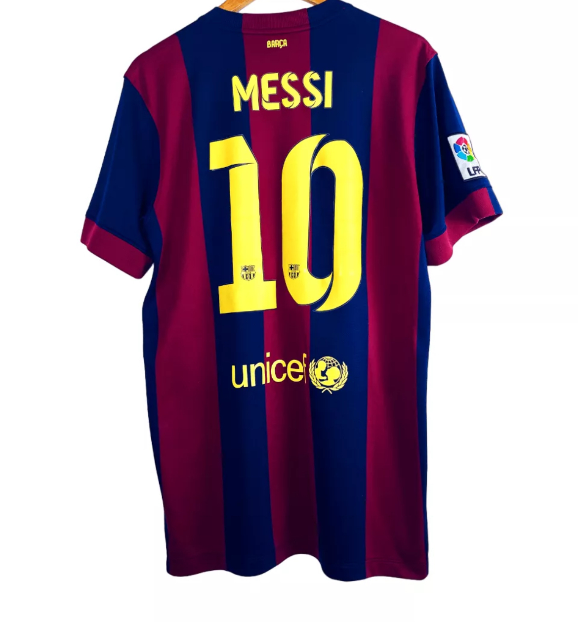 2014-2015 FC Barcelone Maillot Messi manches courtes