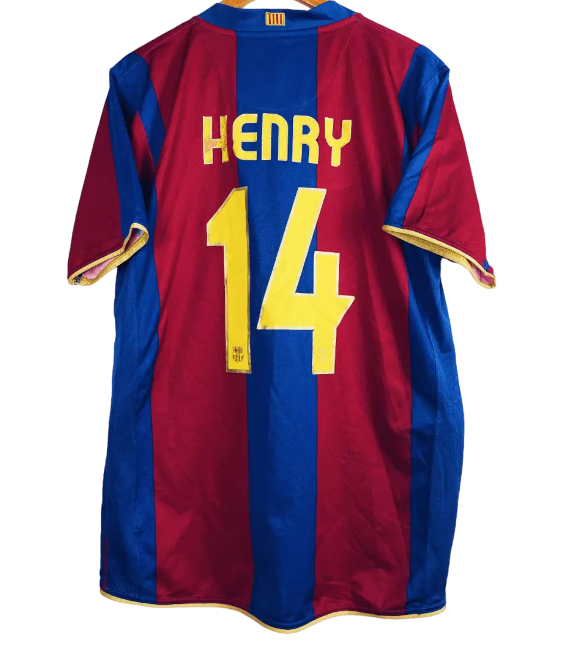 2007-2008 FC Barcelone Maillot Henry manches courtes