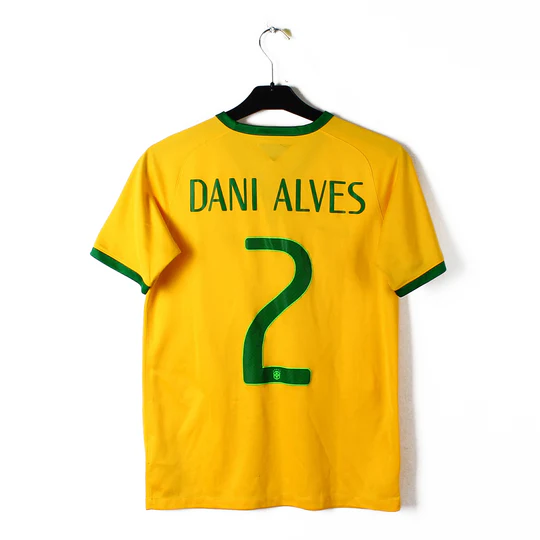 2014-2015 Brésil Maillot Dani Alves manches courtes