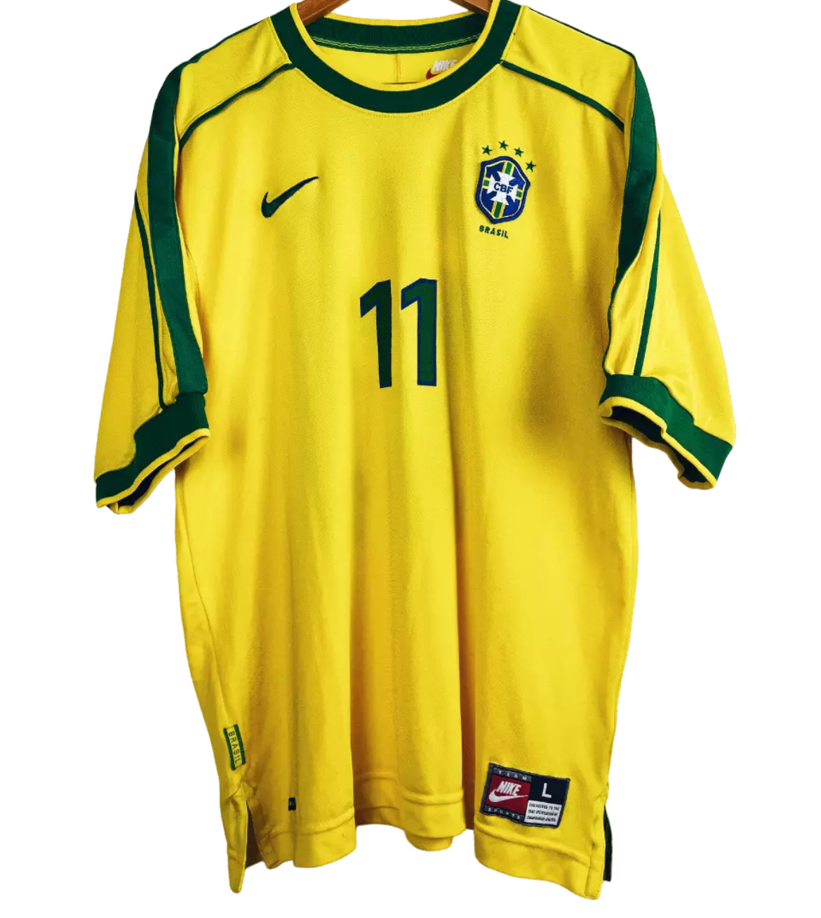 1998 Brésil Maillot Romario manches courtes