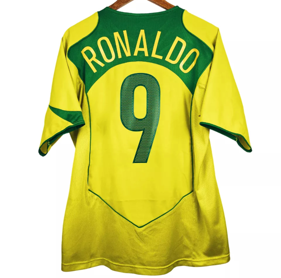 2004 Brésil Maillot Ronaldo manches courtes