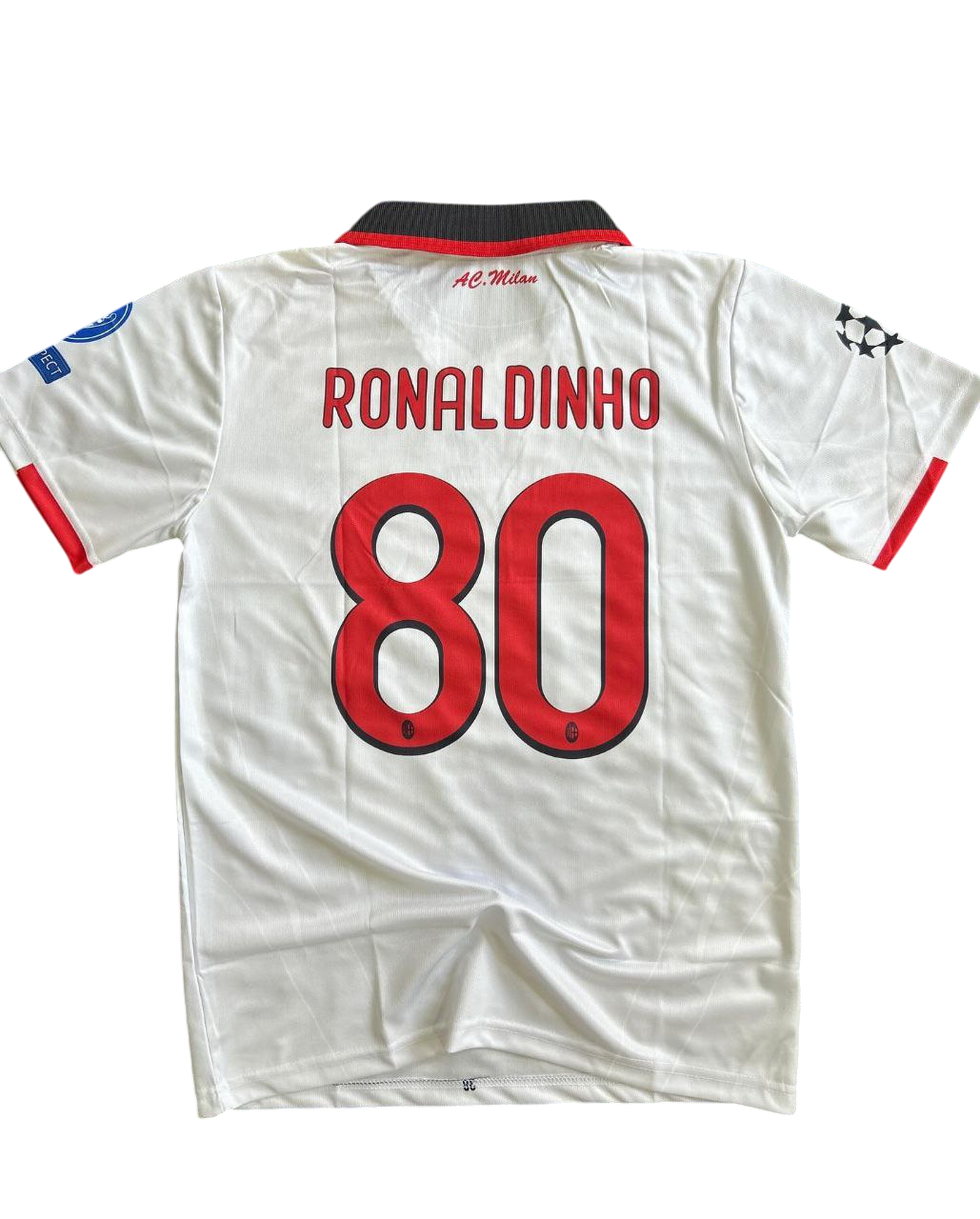 2008-2009 AC Milan Maillot Ronaldinho manches courtes