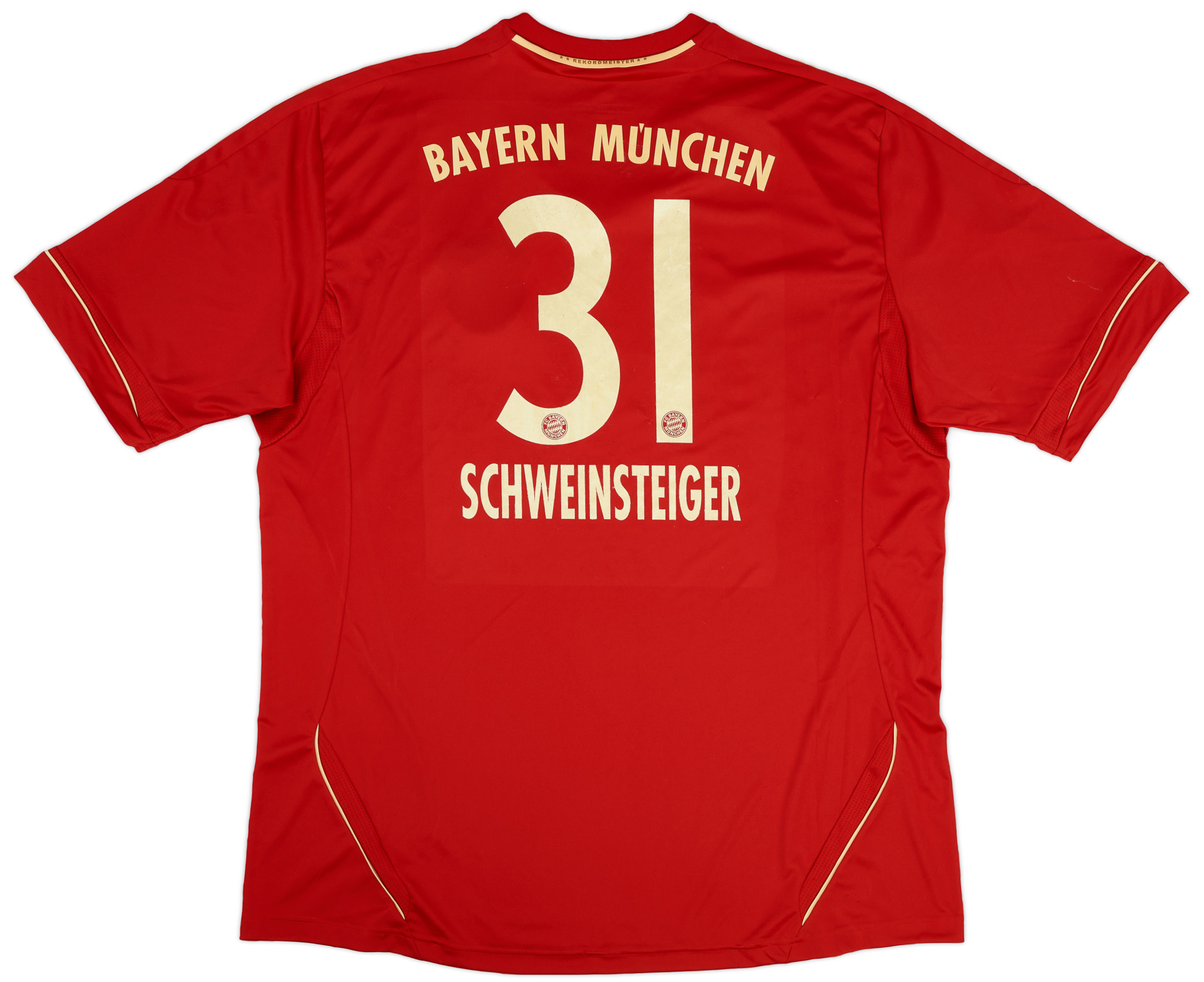 2011-2012 Bayern Munich Maillot Schweinsteiger manches courtes