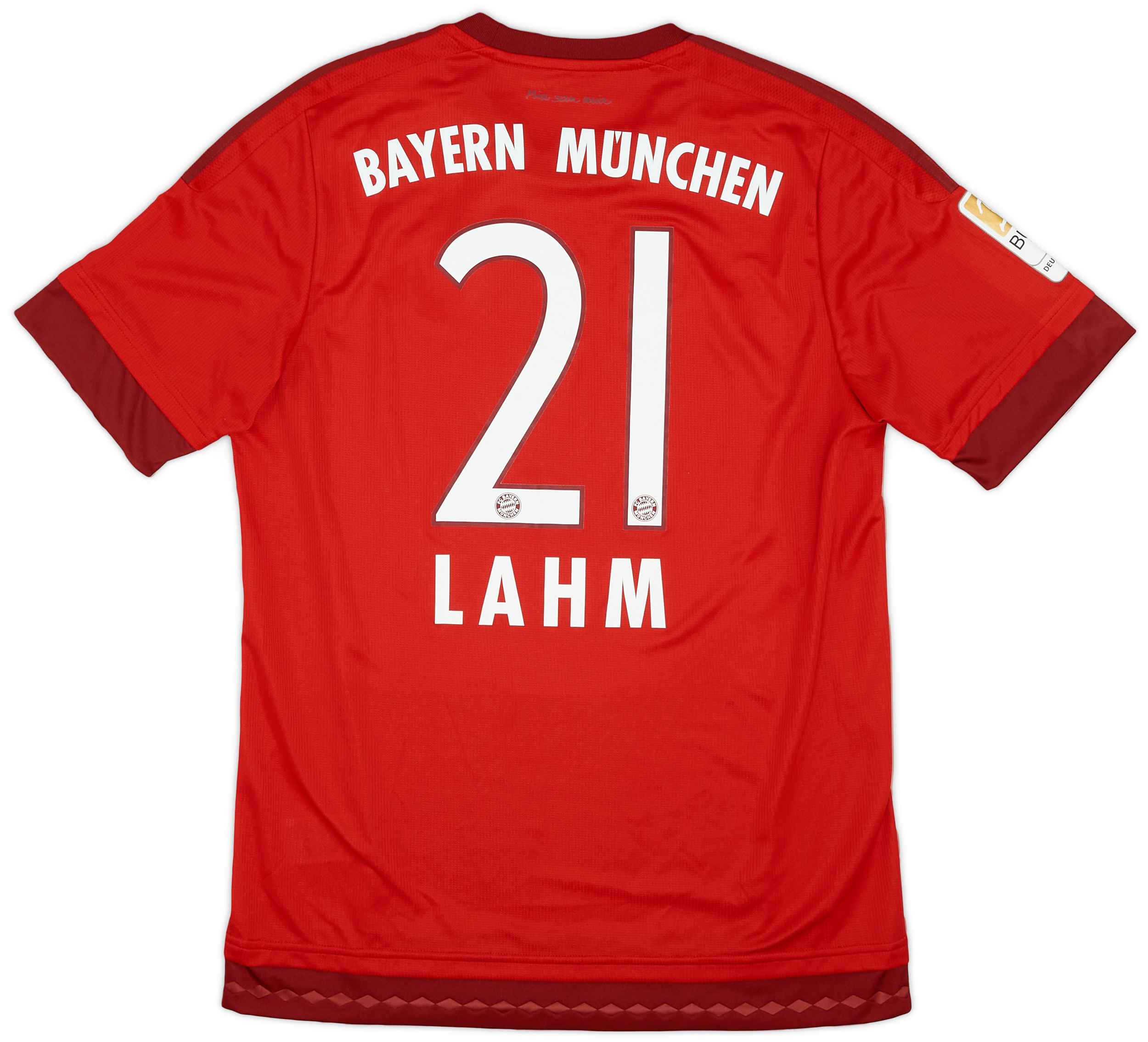 2015-2016 Bayern Munich Maillot Lahm manches courtes