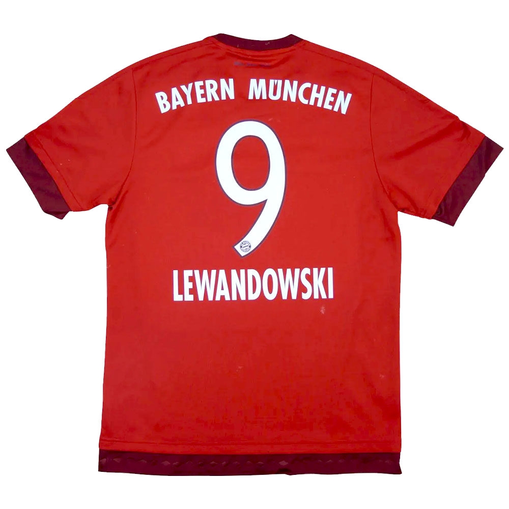 2015-2016 Bayern Munich Maillot Lewandowski manches courtes