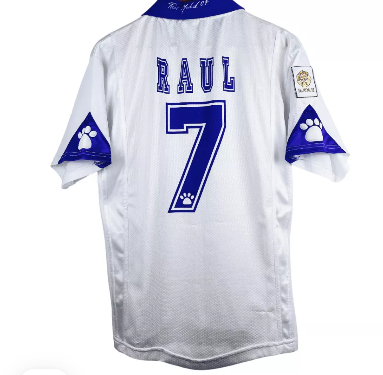 1997-1998 Real Madrid Maillot Raul manches courtes