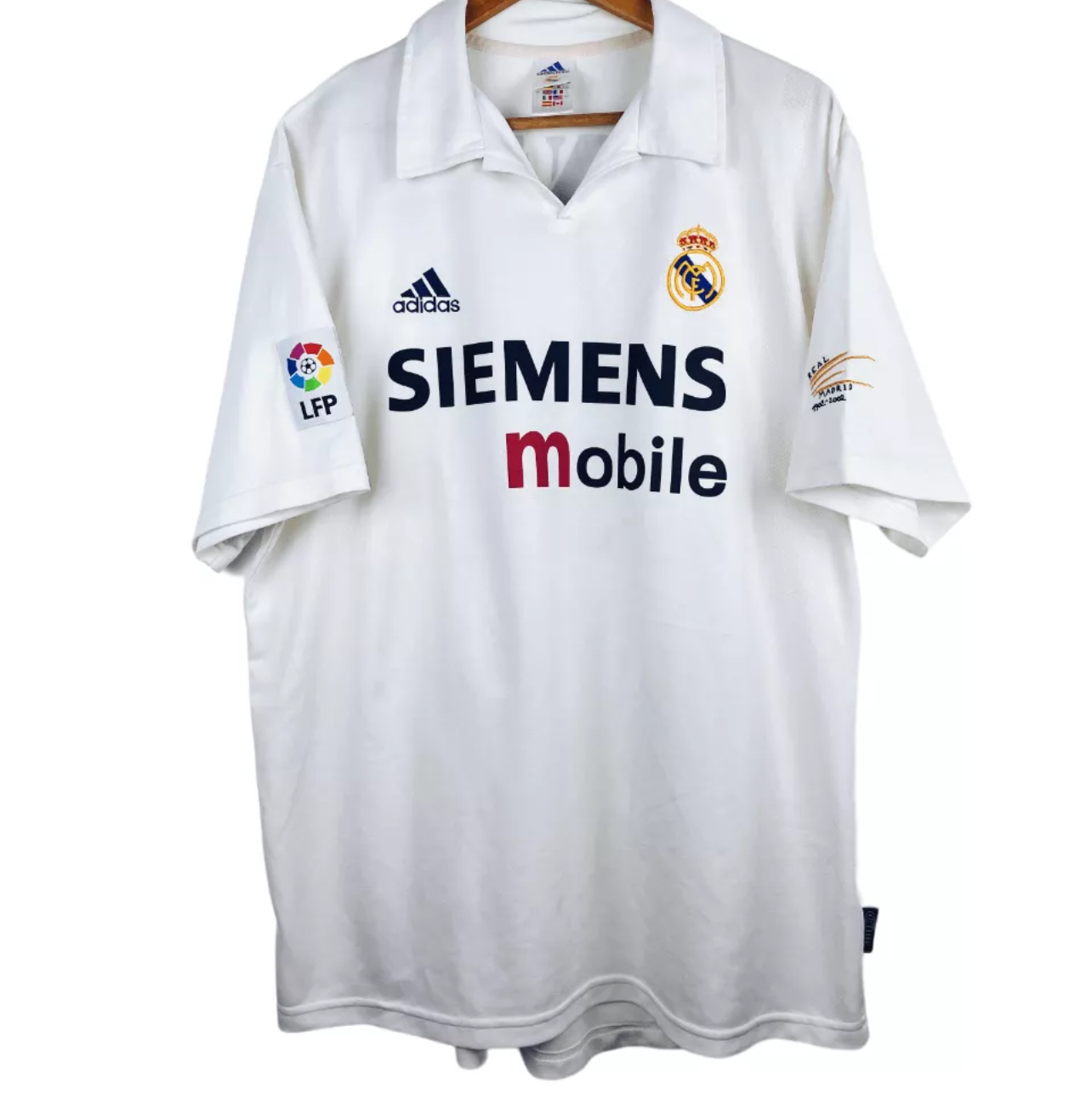 2002-2003 Real Madrid Maillot Ronaldo manches courtes