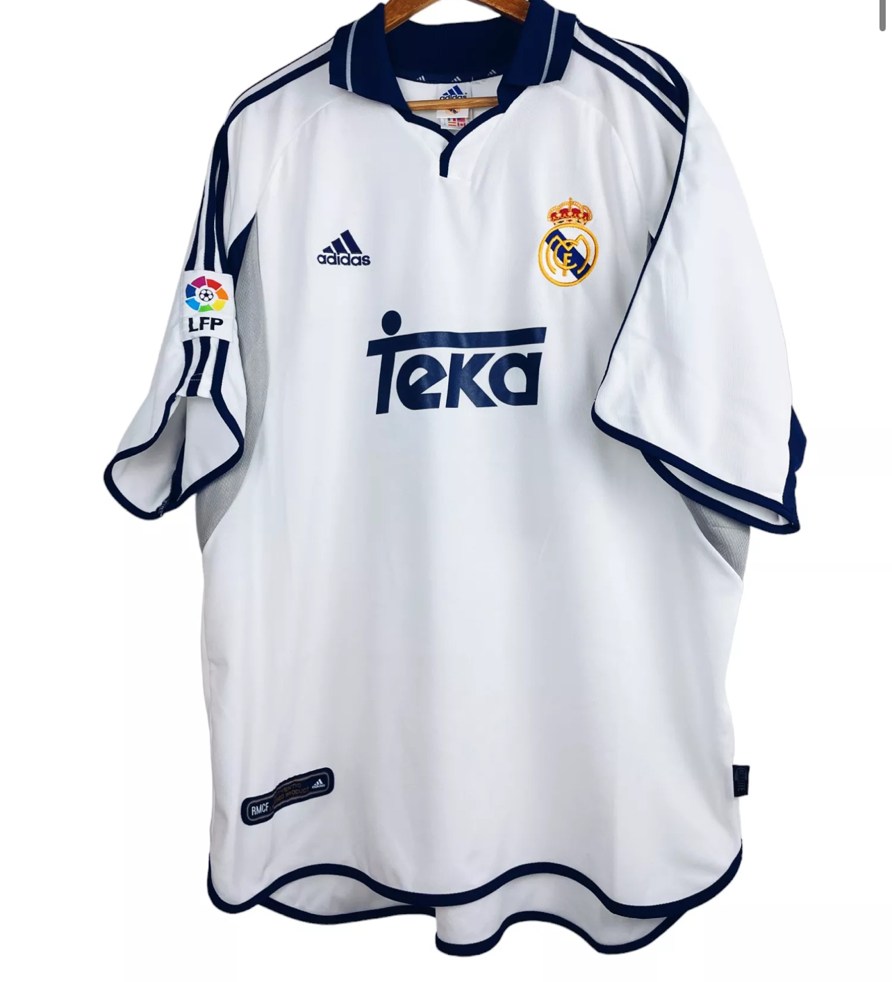 2000-2001 Real Madrid Maillot Figo manches courtes